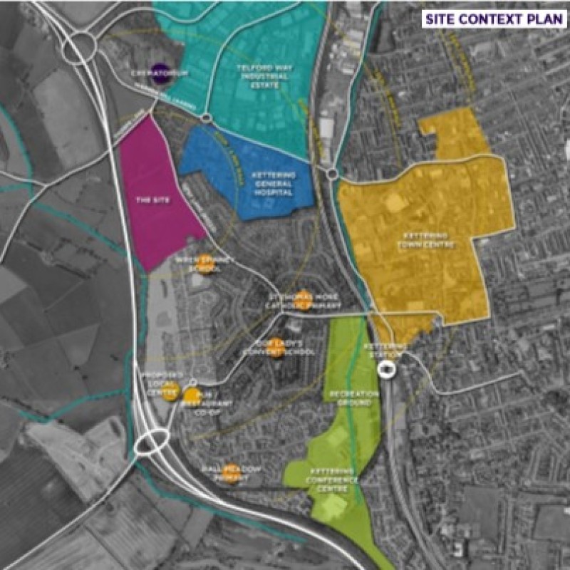 The site in context.