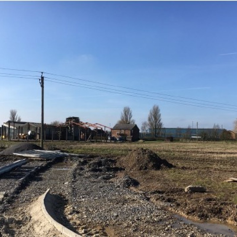 View from Persimmon estate road from rear.