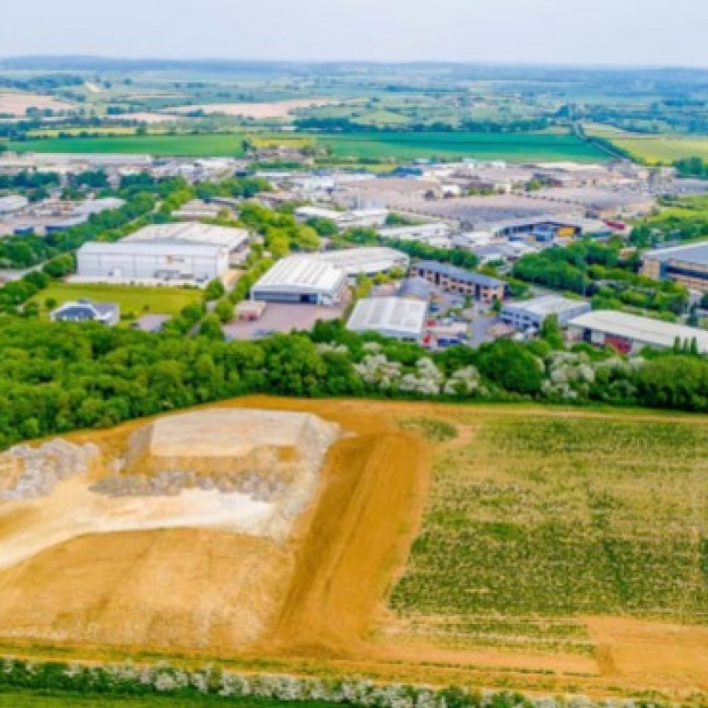 View towards Witney commercial area