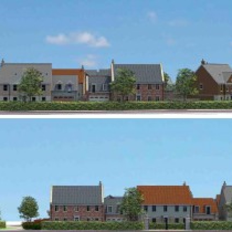 CGI of the proposed street scene.