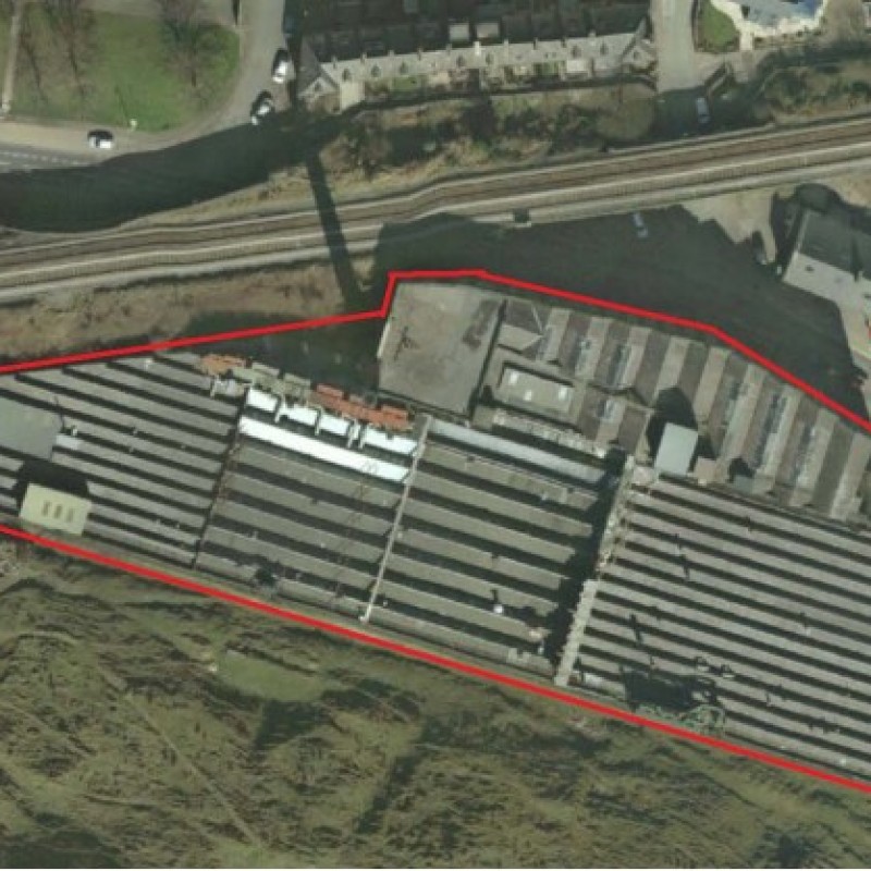 An outline of the land available.