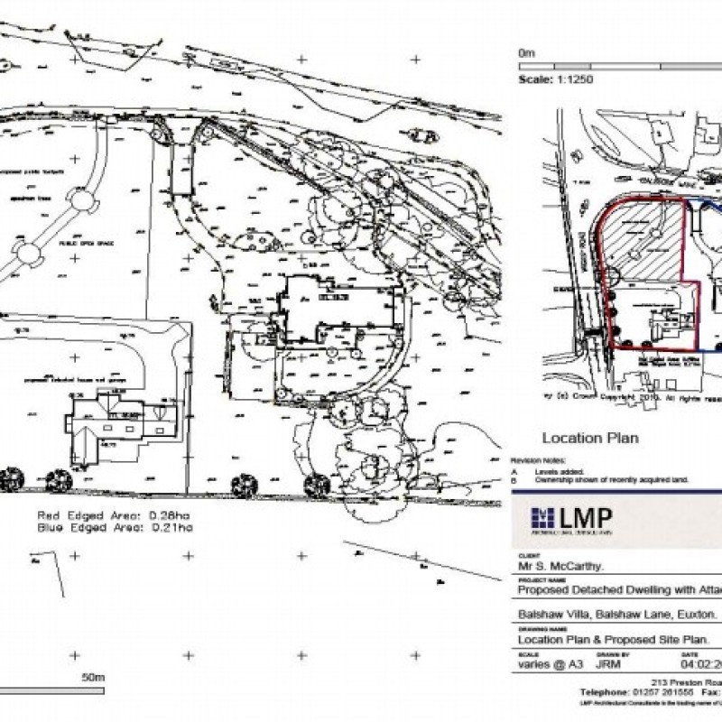 The site plan of plot 1.