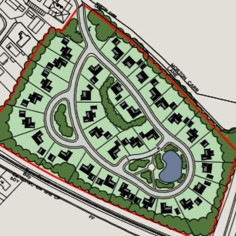 An indicative site plan.