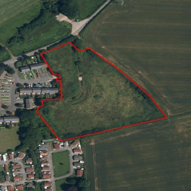 An outline of the available land.
