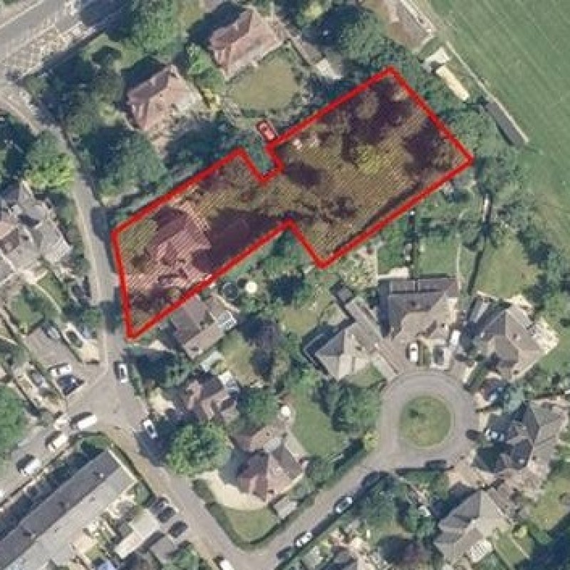 An aerial view of the available land