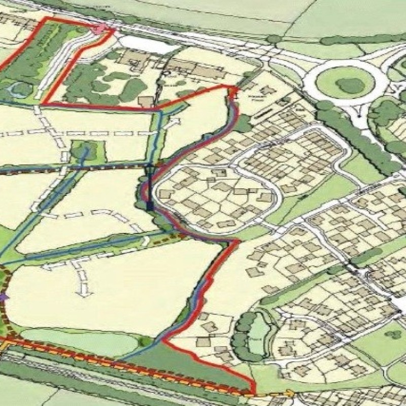 An outline of the available land