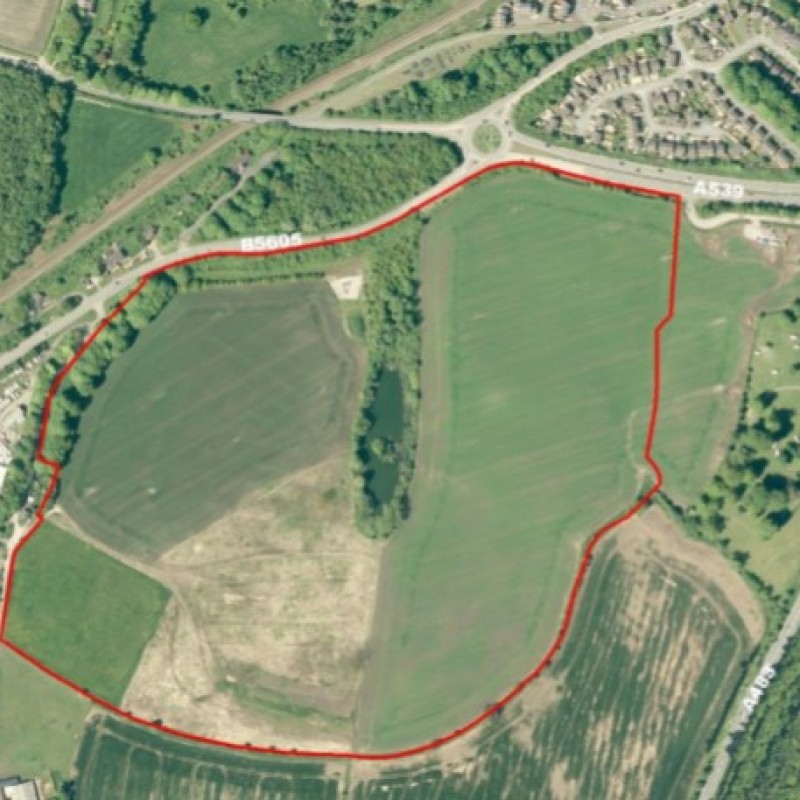 An outline of the land available