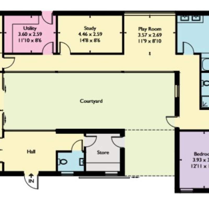 The proposed floor plan
