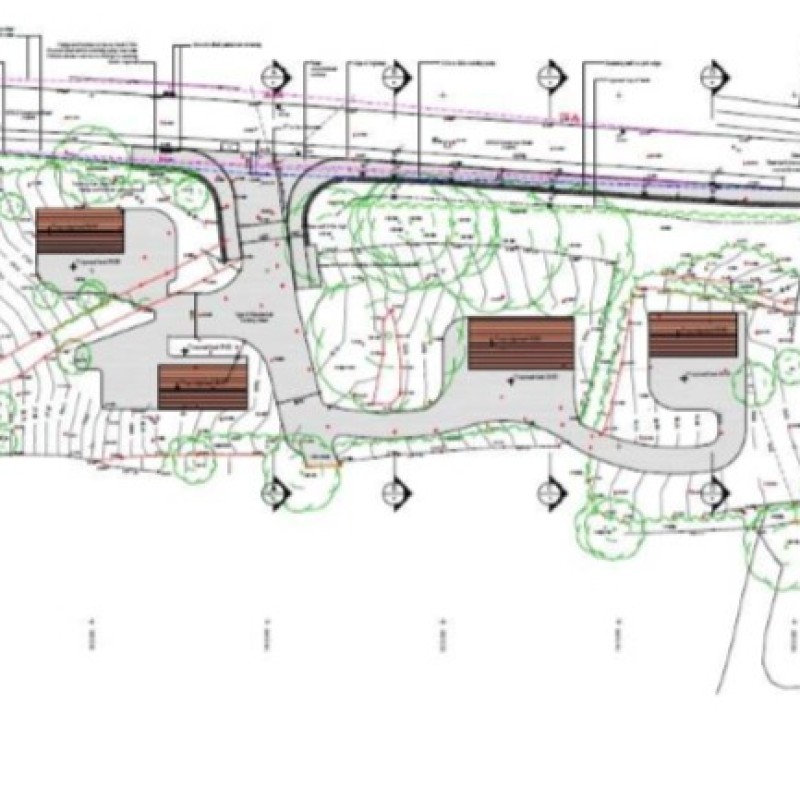 The plans for the proposed site.