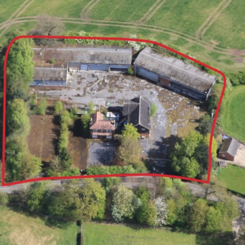 The buildings on site have a footprint of 14,000 sqft.