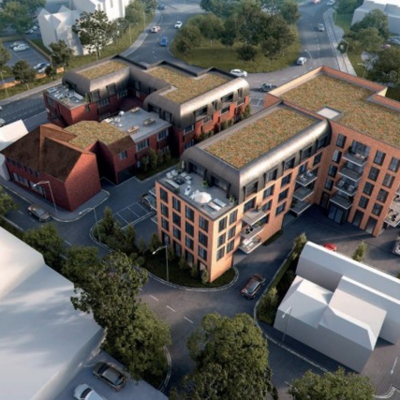 CGI interpretation of the proposed residential development