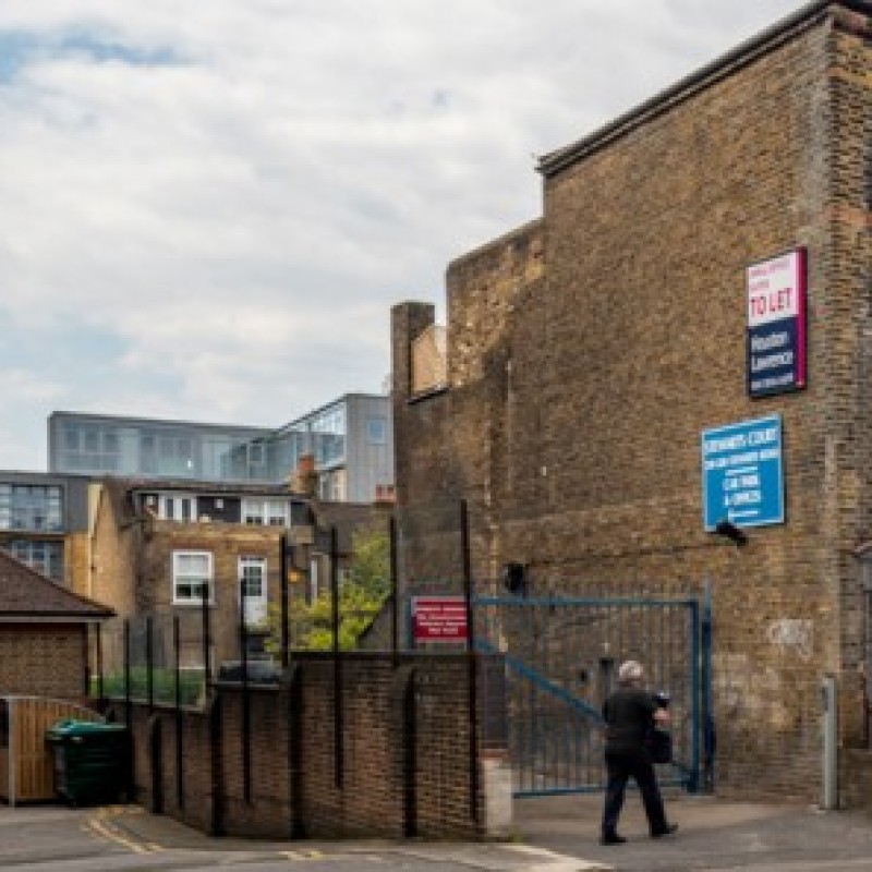 Access to car park from Stewarts Road
