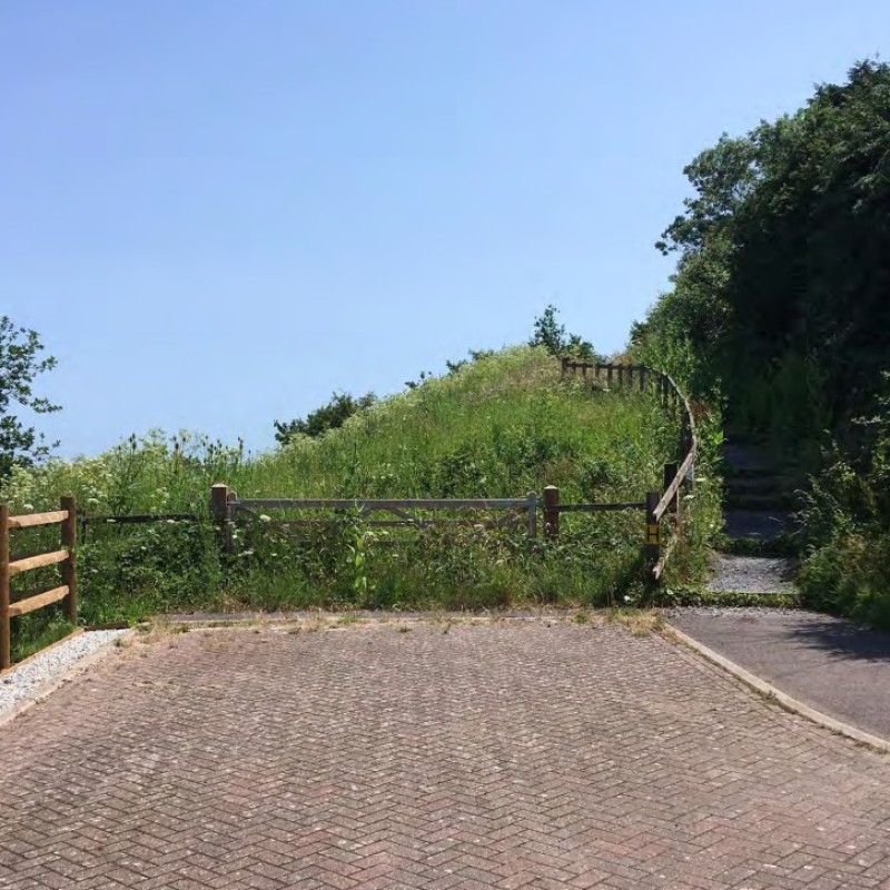 View of proposed access