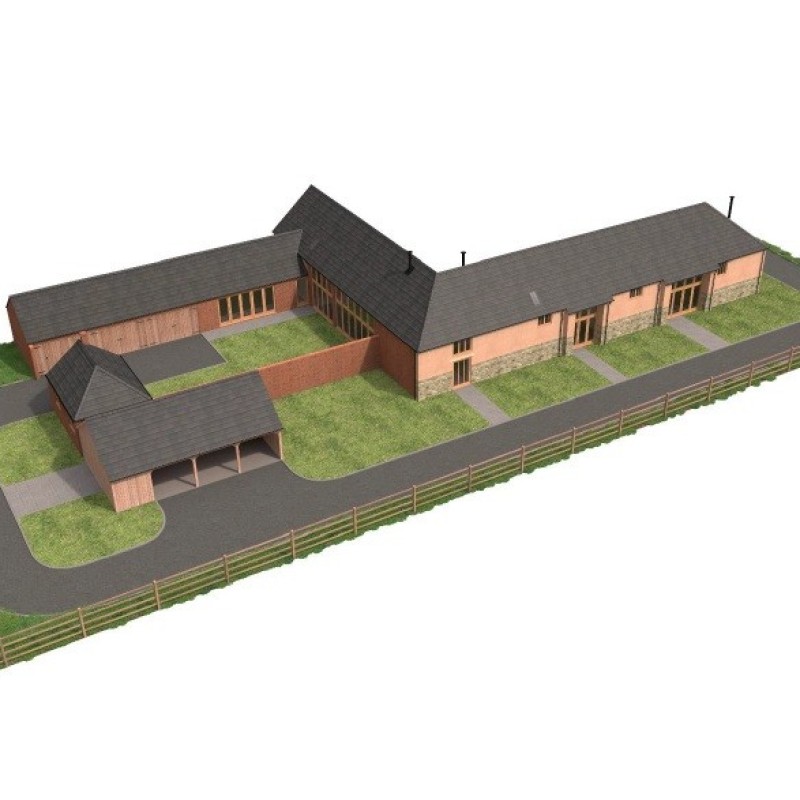 CGI layout for residential scheme