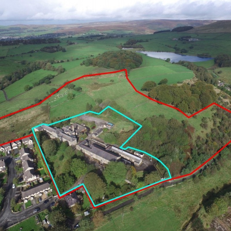 Aerial view of the property looking north west