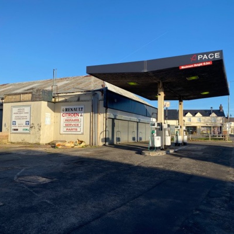 Former petrol station