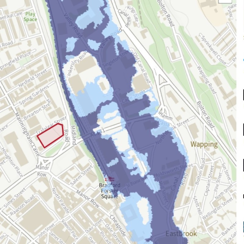 Flood maps for planning