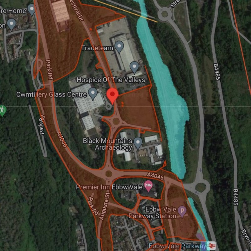 Land above Black mountains Archaeology, Ebbw Vale