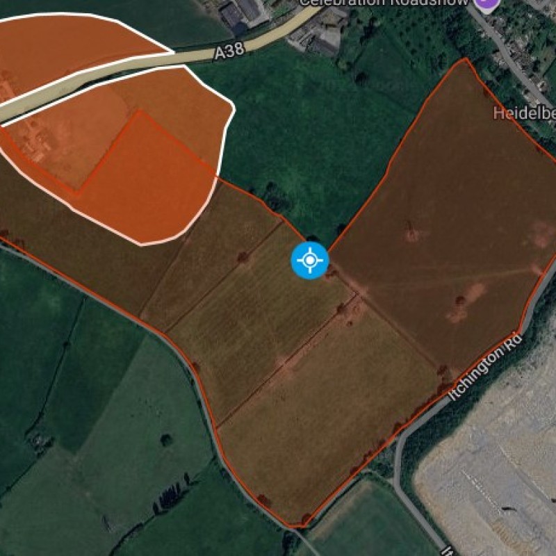 Location of the scheduled monument