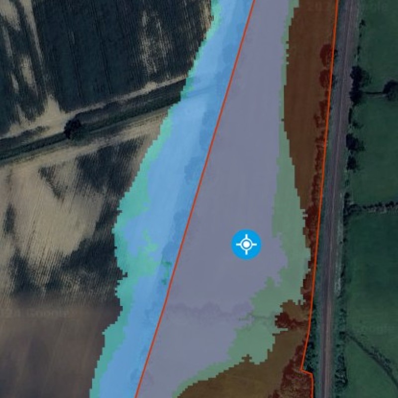 Flood zone on property